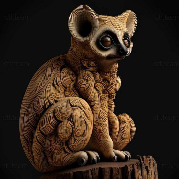 3D model Ptilocnemus lemur (STL)